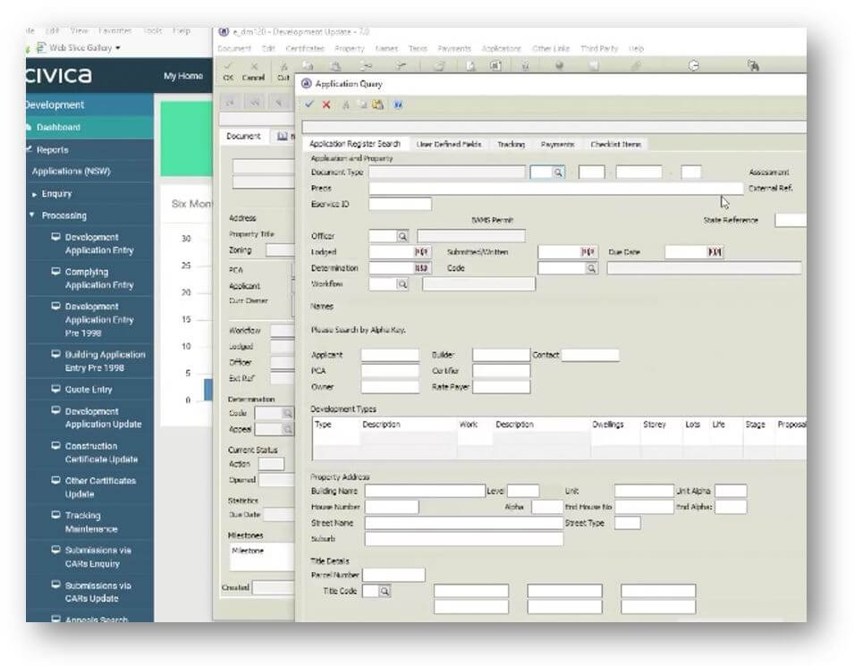 Civica Application Query